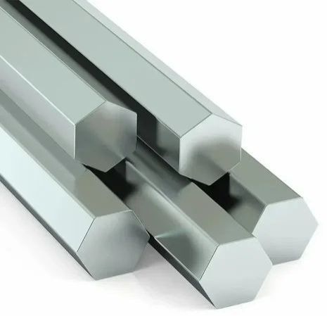 16mm Bright Steel Hexagonal Bar, Color : Silver for Industrial Usage