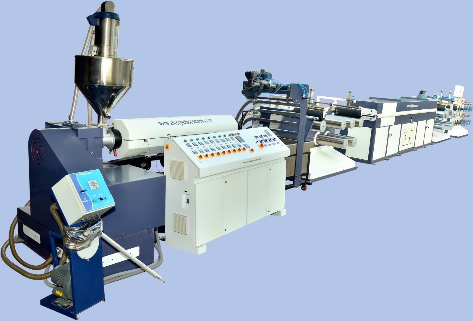 PP Tape Fibrillating Extrusion Plant