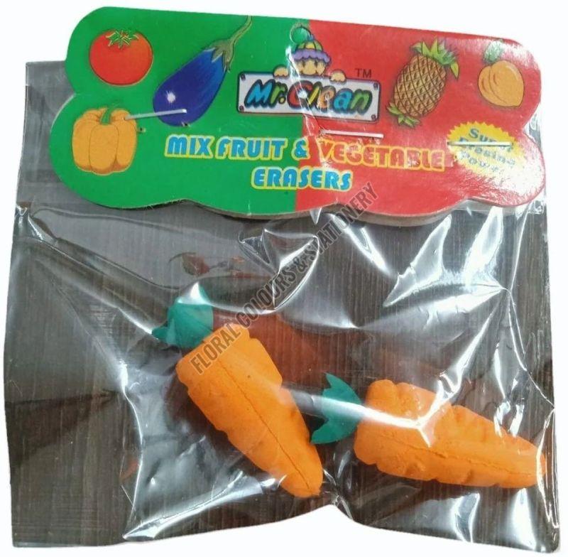 3D Carrot Rubber Eraser Set
