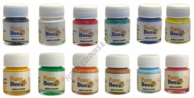 Fun Bee 10ml Acrylic Colour Set