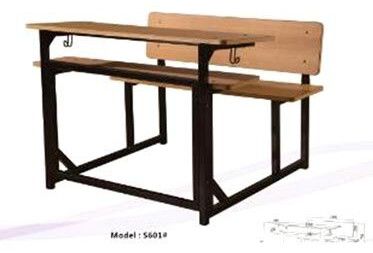 Double Seat Bench Student Study Desk