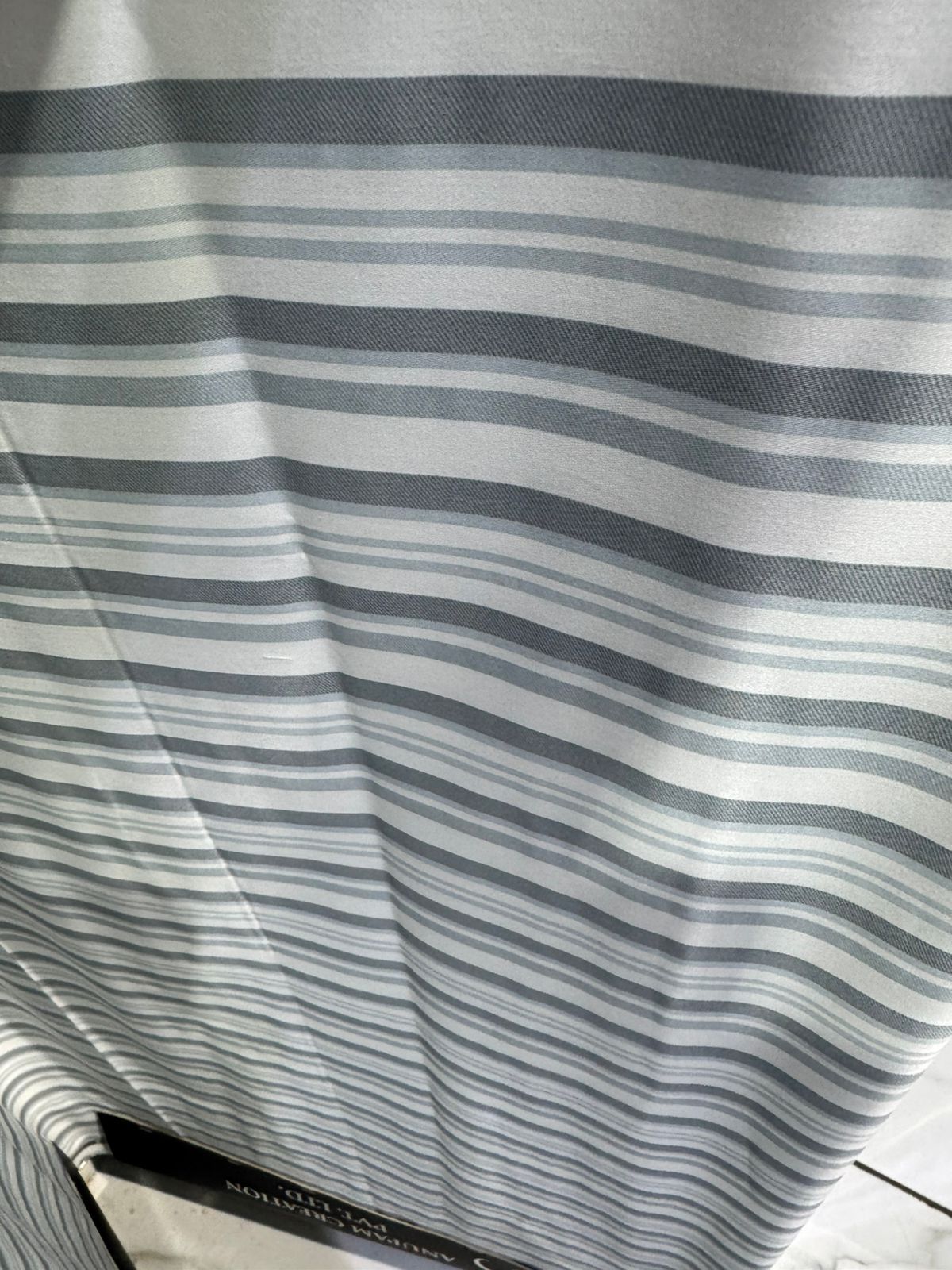 Pure Horizontal Strip Cotton Printed Fabric