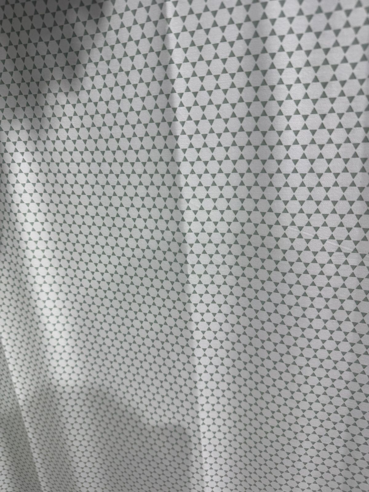 Light Grey Soft Cotton Hexagon Print Fabric