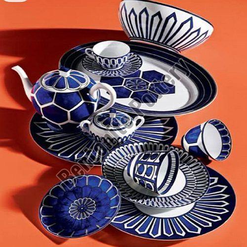 Blue Ceramic Tea Set