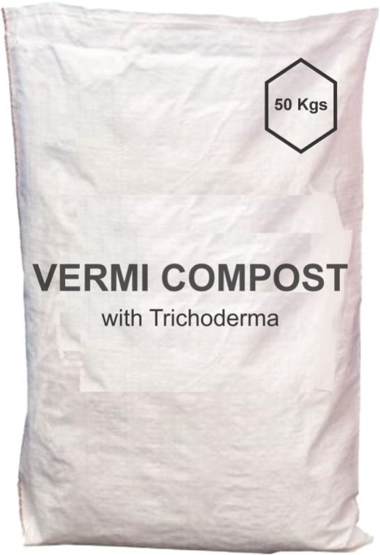 Organic Vermicompost Fertilizer With Trichoderma - 50 Kg