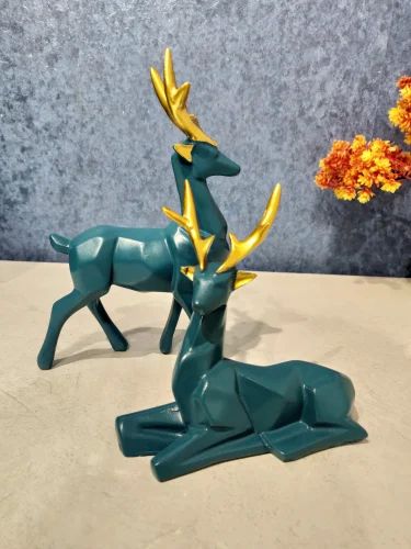 Decorative Deer Set Showpiece