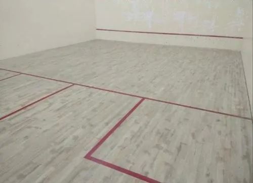 Natural Oak Maple Wooden High Gloss Squash Court Flooring For Sports