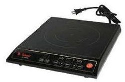 Induction Cooktop With Push Button, Color : Black