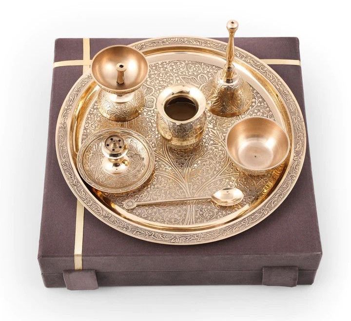 Brass Pooja Thali