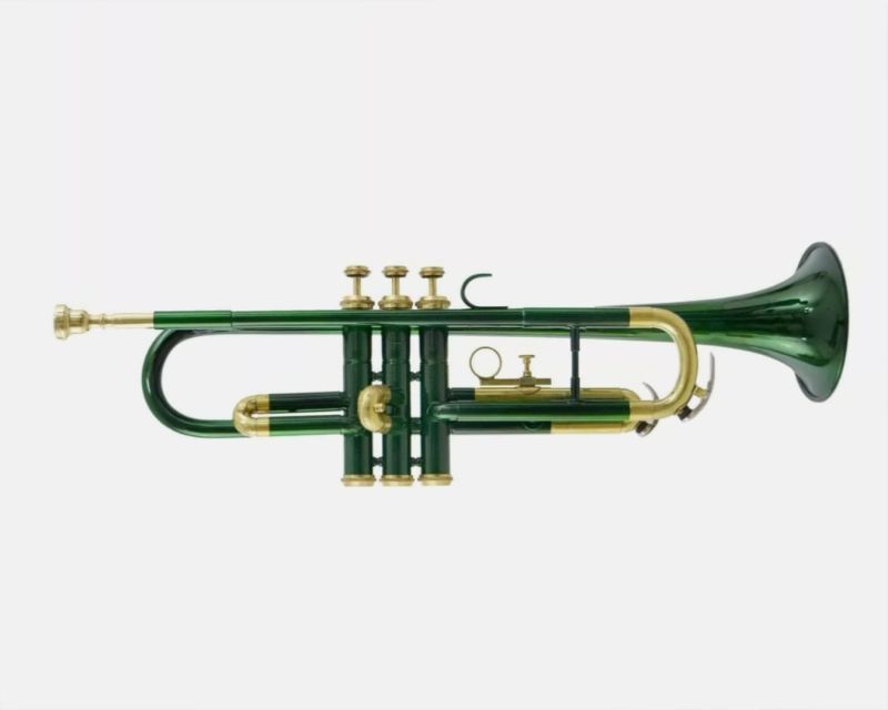 Sheery Professional TRU-13 Green-gold Bb Trumpet Set