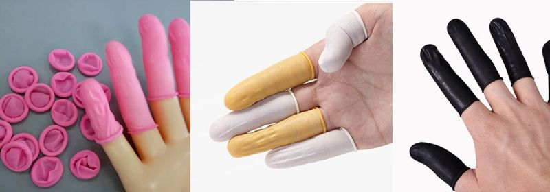 Anti-static ESD Safe Chlorinated Disposable Latex Finger Cots