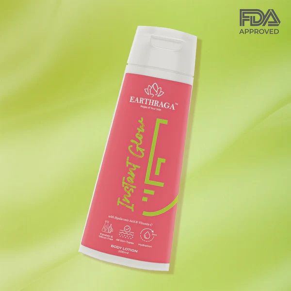 Instant Glow Body Lotion With Hyaluronic Acid &AMP;AMP; Vitamin C - Contains 3% Hydagen Aquaporin