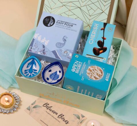 Azure Elegance Corporate Diwali Gift Box