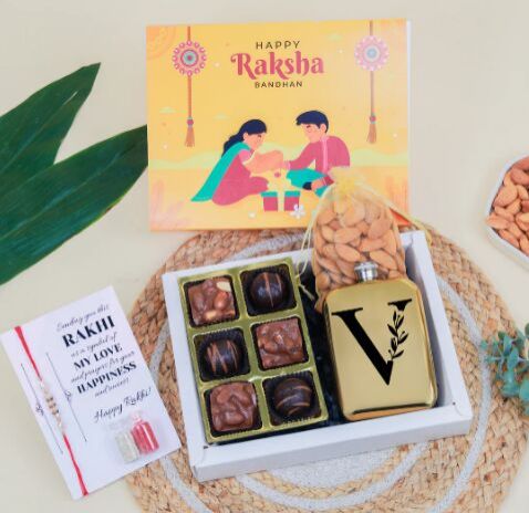 Choco Almond Magic Brother Rakhi Gift Hamper