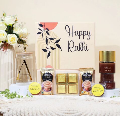 Golden Sister Rakhi Gift Hamper