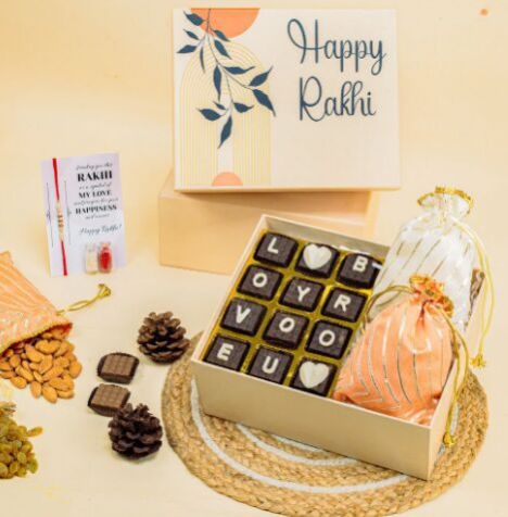 Love You Bro Chocolate Edition Rakhi Hamper