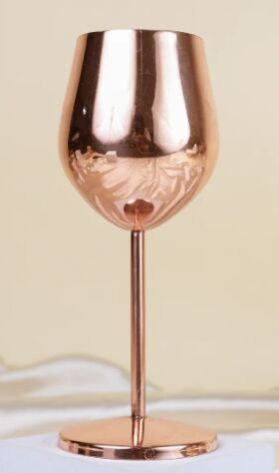 Rose Gold Wine Glass