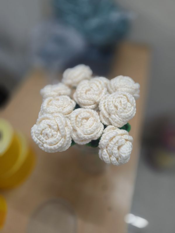 Hand Crochet Flowers Rose