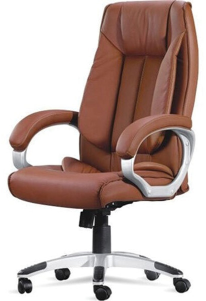 Brown Leatherette Executive Office Chair