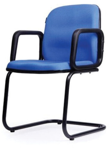 Med Back Blue Fabric Visitor Chair