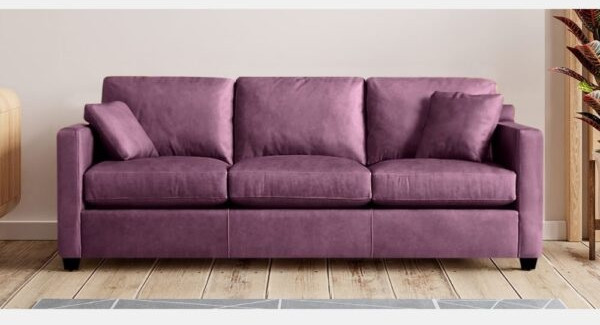 Relaxa Purple Three Seater Sofa