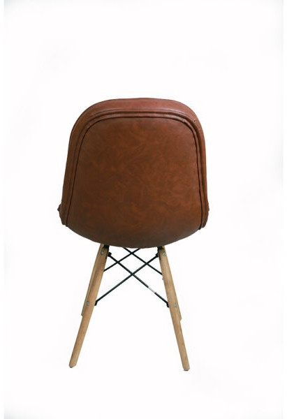 Brown Restaurant Wooden Legs Chair