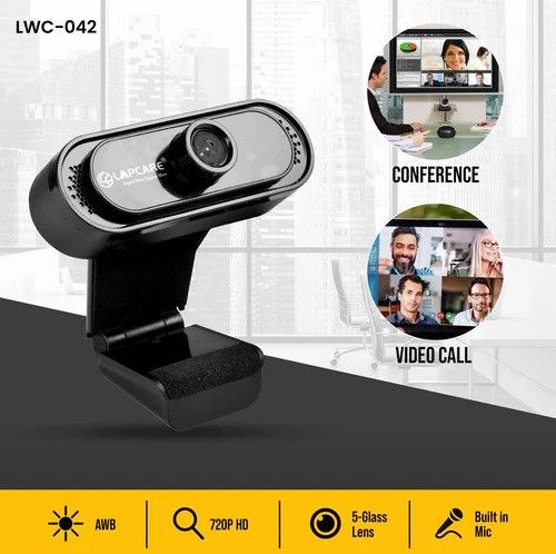 Lapcare Lapcam 720P HD Web Camera With Inbuilt Noise Reduction Mic