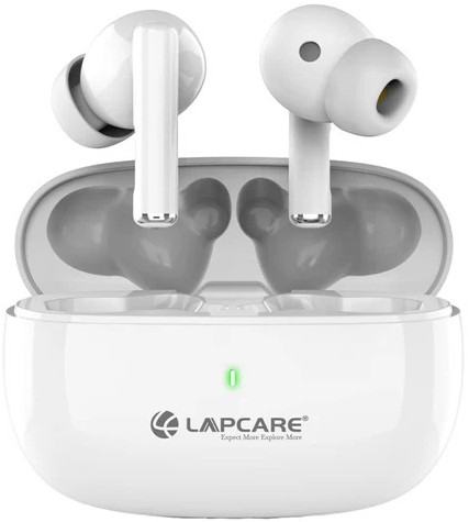 Lapcare White Twinpod 3 5.3V BT Earbuds Upto 18 Hours Playtime LBTB-225