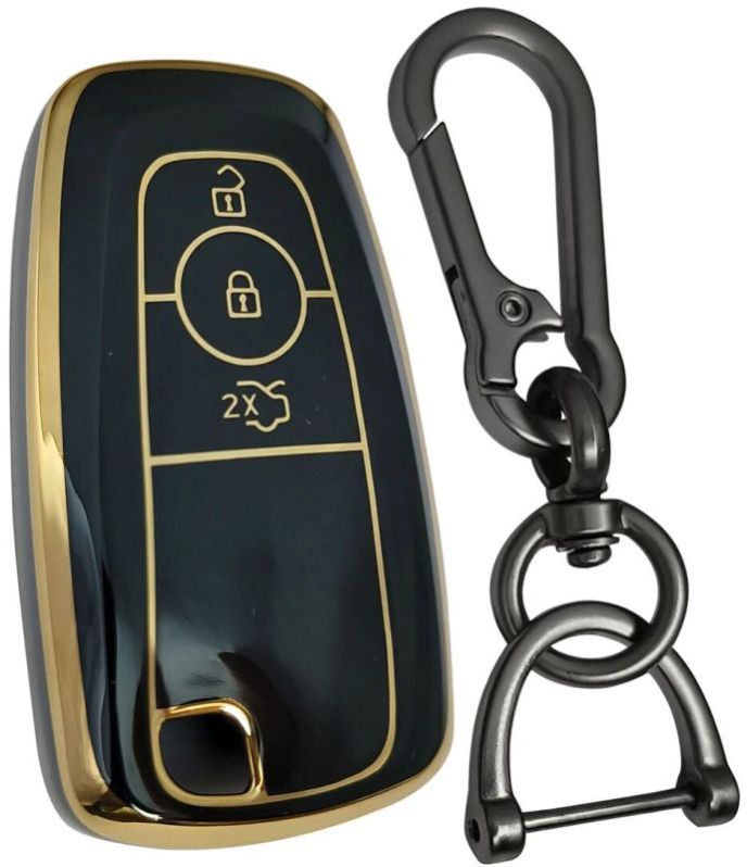 Ford Gold Line TPU Key Cover With Keychain