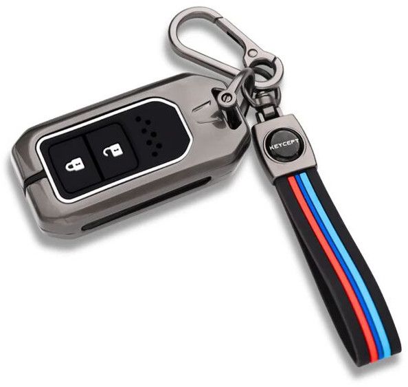 Honda Metal Key Cover With Keychain (Type M2)