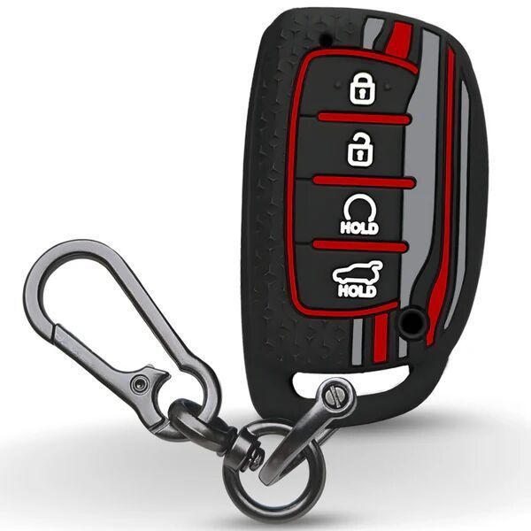 Hyundai Tristar Silicone Key Cover With Keychain