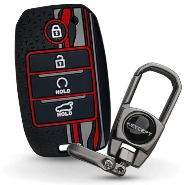 Kia Tristar Silicone Key Cover With Keychain