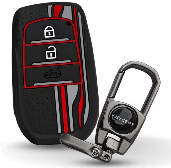 Toyota Tristar Silicone Key Cover With Keychain