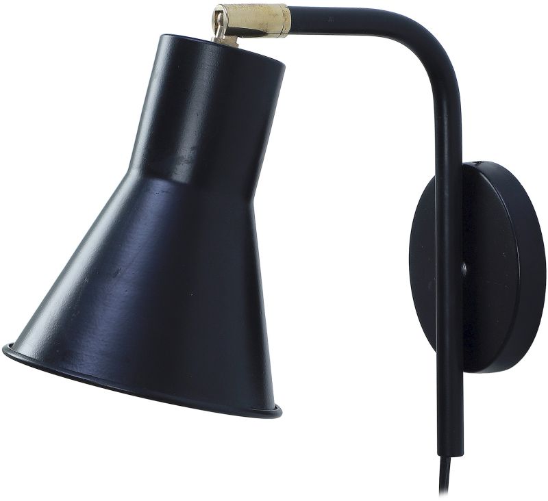 GILBERT BLACK METAL WALL LIGHT