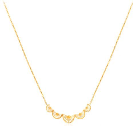 18K Yellow Gold Chain Pendant