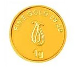 1g, 24k (995) Yellow Gold Precious Coin