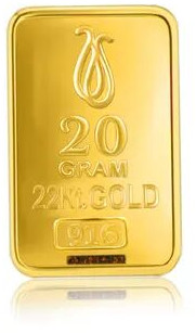 22K, 20g 916 Pure Gold Bar