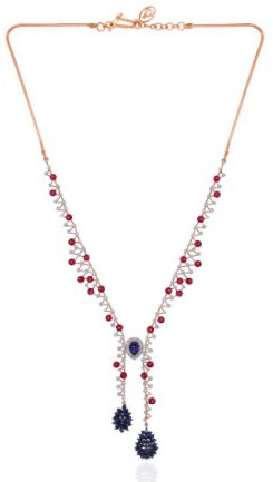 18K Rose Gold Rhythmic Berries Tie-style Necklace