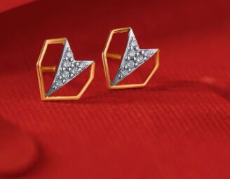 Enduring Bond Angular Diamond Earrings