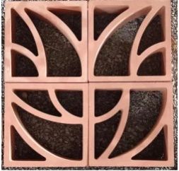 Terracotta Jaali Block 8X8x2.5 Inch (LxWxH)