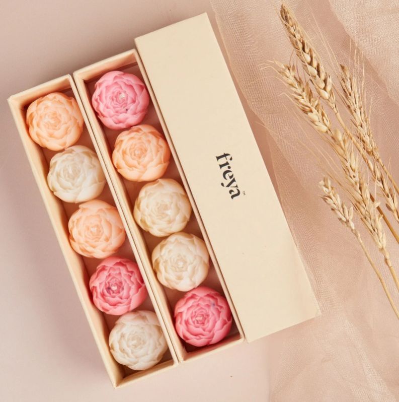 Flower Candle Gift Set (Set Of 5)