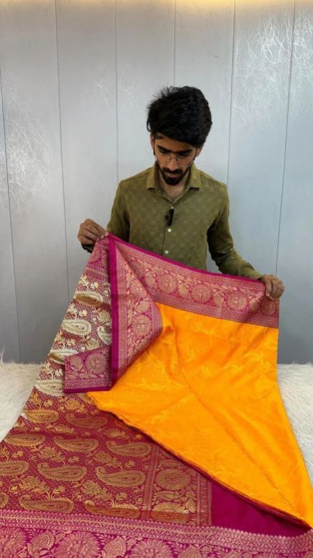 SEMI KATAN SILK BANARASI SAREE