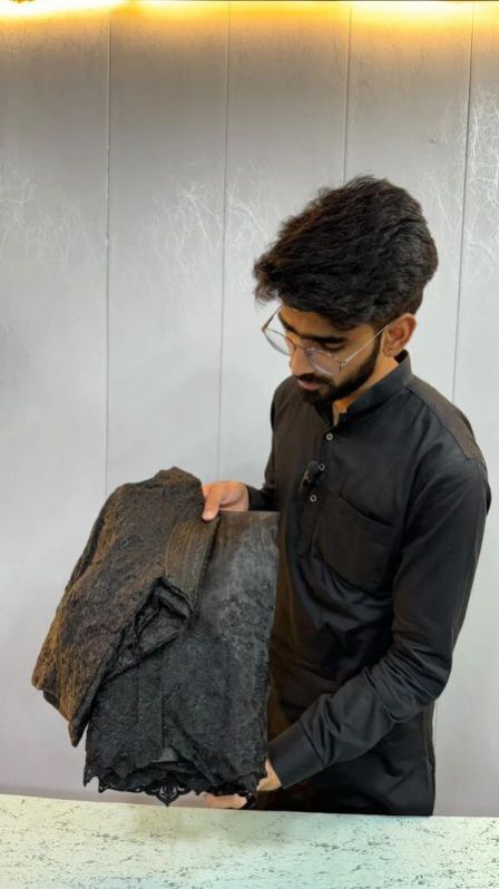 SHIMMERY DESIGNER ORGANZA SILK SAREE