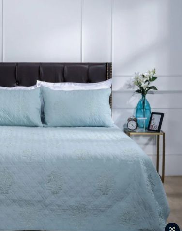 Bagh E Gulzar Cotton Embroidery Bedcover