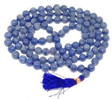 Sodalite Mala : 108+1 Beads Knotted Mala