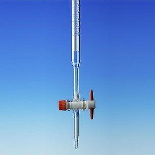 Borosilicate Glass Burette with PTFE Stopcock