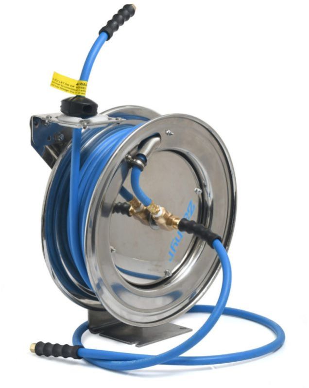 Zephyr Auto-retractable Air Hose Reels 8mm X 15m Stainless Steel 304 (ZAR0815SS)