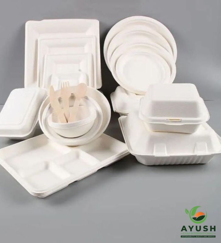 Sugarcane Bagasse Plates &AMP;AMP; Tableware