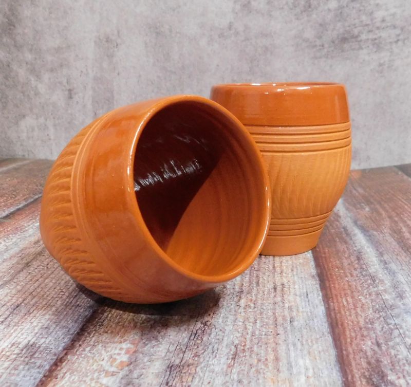 300ml Glazed Earthen Handmade Lassi Kulhad Cup