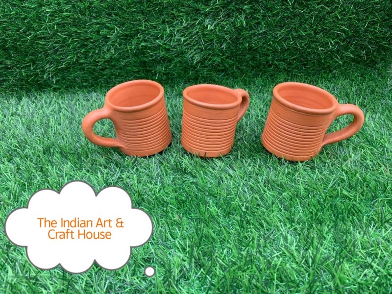 Terracotta Clay Tea Cup Set